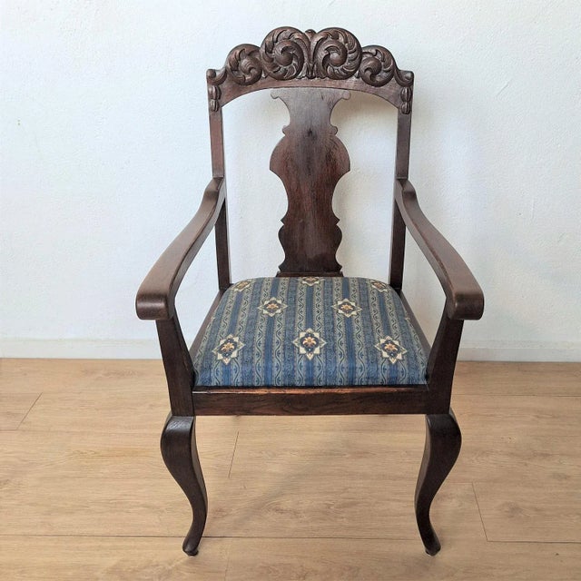 Antique Art Nouveau Armchair, 1890s For Sale - Image 3 of 10