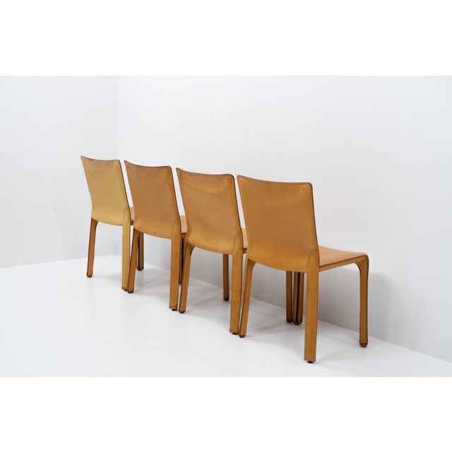 Cab 412 Chairs by Mario Bellini for Cassina, 1990s, Set of 4 For Sale - Image 9 of 15