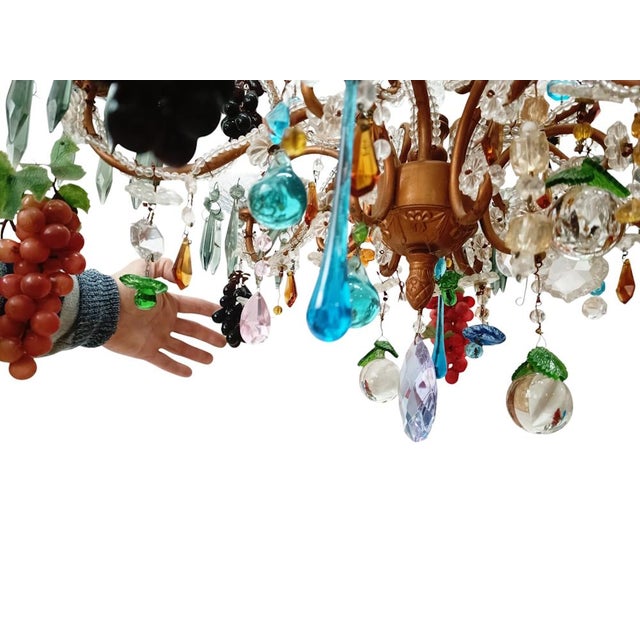 Large Murano Glass Lamp For Sale - Image 9 of 12