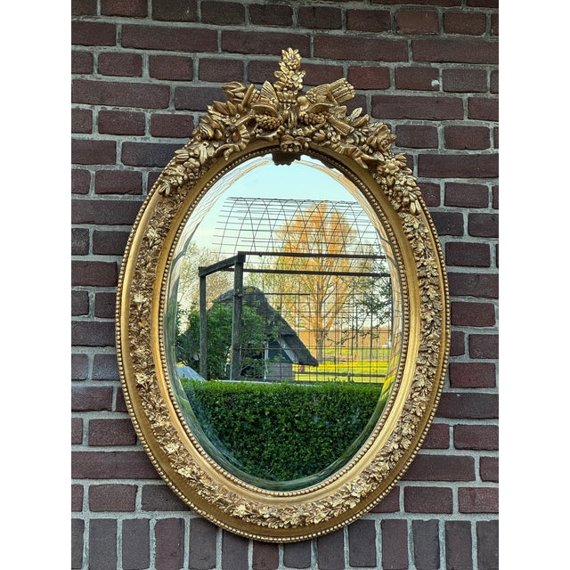 1960 French Louis XVI Gold Gilt Wall Mirror - 1 Pc For Sale - Image 10 of 17