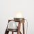Originally a street lamp from the parisian streets, the lamp has a cast metal base and prismatic glass shade. The light...