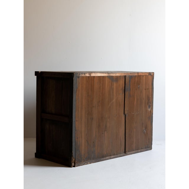 Japanese Antique Tansu 1860s-1920s / Cabinet Sideboard Wabi Sabi For Sale - Image 12 of 17
