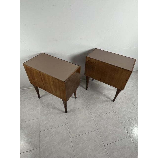 Mid-Century Italian Bedside Tables, 1950s, Set of 2 For Sale - Image 4 of 12