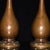 Metal Vintage Pair Solid Copper Tall Candlesticks, Elegant Pear Shape Stemmed Candle Holders, Chinoiserie Matching Altar Set For Sale - Image 7 of 9