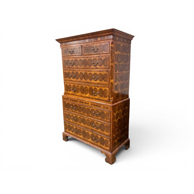 English 17th Century William Nd Mary English 8-Drawer Chest, Attributed For Sale - Image 3 of 16