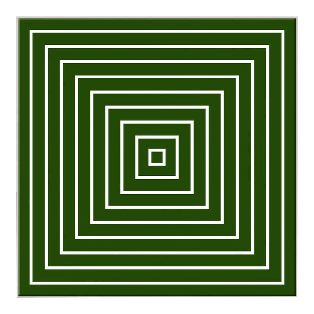 Homage to Stella in Green, Framed Art Print by David Phoenix For Sale