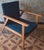 Danish Teak Lounge Chair with Sea Blue-Green Fabric, 1960s For Sale - Image 10 of 12