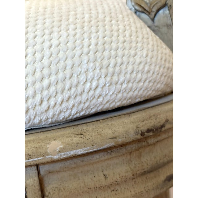 Vintage French Style Vanity Stool For Sale - Image 16 of 17