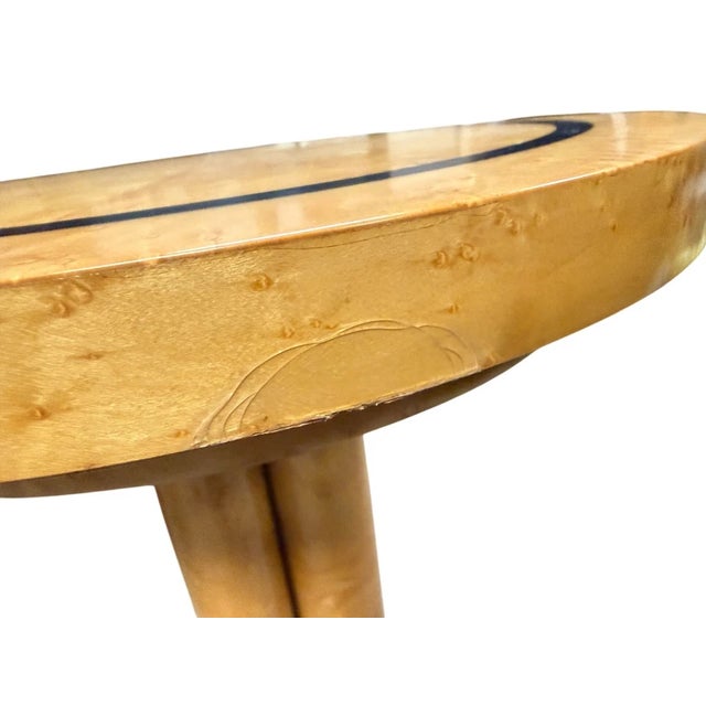 Enrique Garcel Burlwood Art Deco Occasional Accent Table For Sale - Image 11 of 11