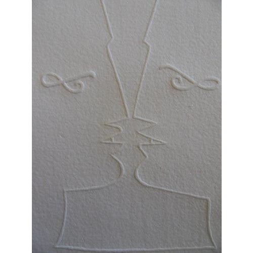 Jean Cocteau (1889-1963) (after) Face to Face Wood engraving by embossing Signed in the plate with the artist's monogram...