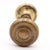 Mid 20th Century Pair of Vintage 1.875 In. Raised Concentric Brass Passage Door Knobs For Sale - Image 5 of 5