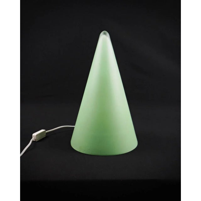 Vintage Table Lamp in Glass and Metal, 1990 For Sale - Image 6 of 12