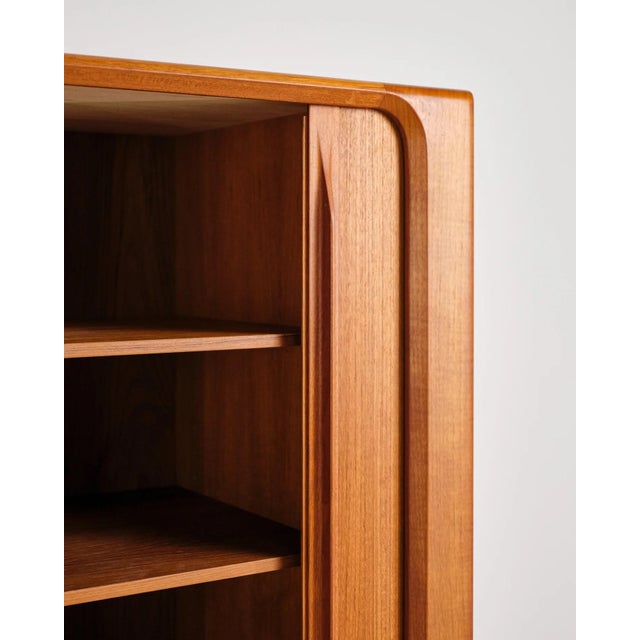 Teak Highboard with Louvered Doors by Bernhard Pedersen & Søn, Denmark, 1960s For Sale - Image 17 of 18