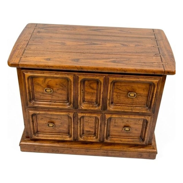 Vintage Jim Peed for Drexel Heritage "Esperanto" 4-Piece Walnut Bedroom Set For Sale - Image 9 of 11