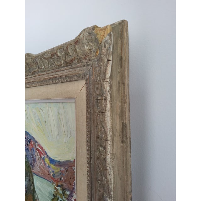 Mid Century Expressionist Landscape Painting by Swedish Artist Knut Irwe For Sale - Image 17 of 18