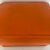 Vintage Orange Vinyl Storage Ottoman, Rectangular For Sale - Image 4 of 12