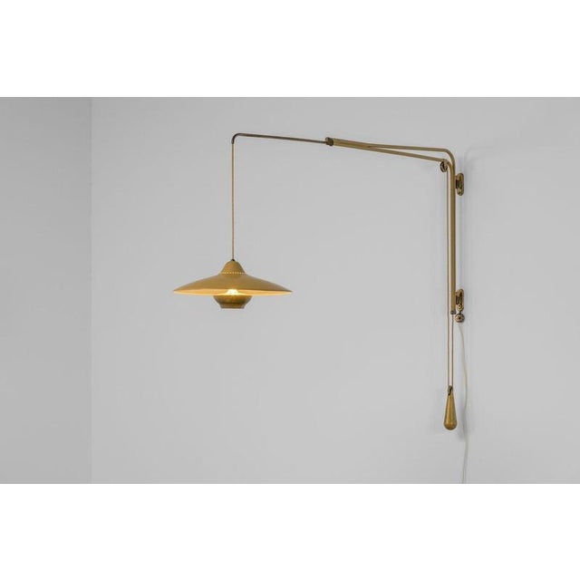 Metal Vintage B-3 Wall Lamp by Franco Buzzi for Oluce, Italy, 1955 For Sale - Image 7 of 18
