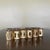 Metal Vintage Brass Brutalist Napkin Rings- Set of 6 For Sale - Image 7 of 7