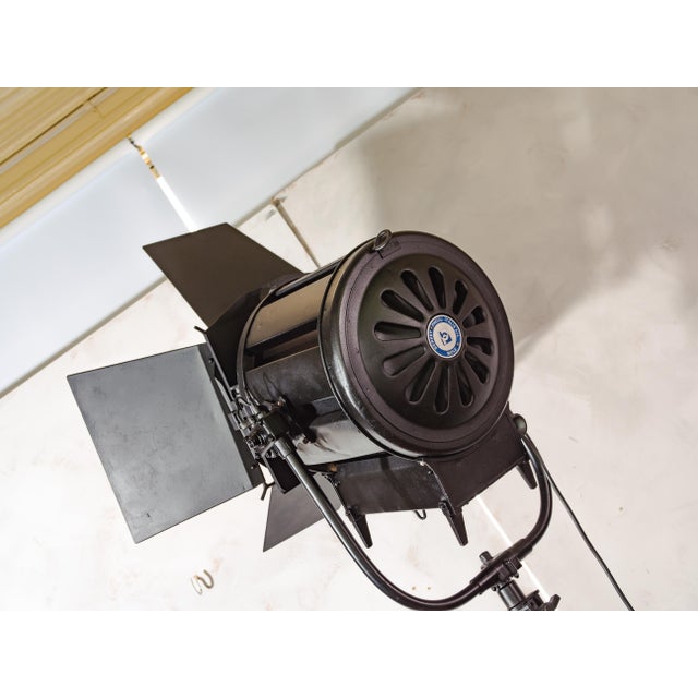 Film Spotlight Floor Lamp on Industrial Tripod from Berkey Italia, 1970s For Sale - Image 13 of 16