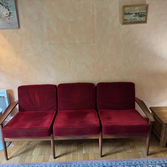 1960s Mid-Century Modern Teak Seating Group by Arne Vodder for Glostrup, 1960s, Set of 3 For Sale - Image 5 of 18