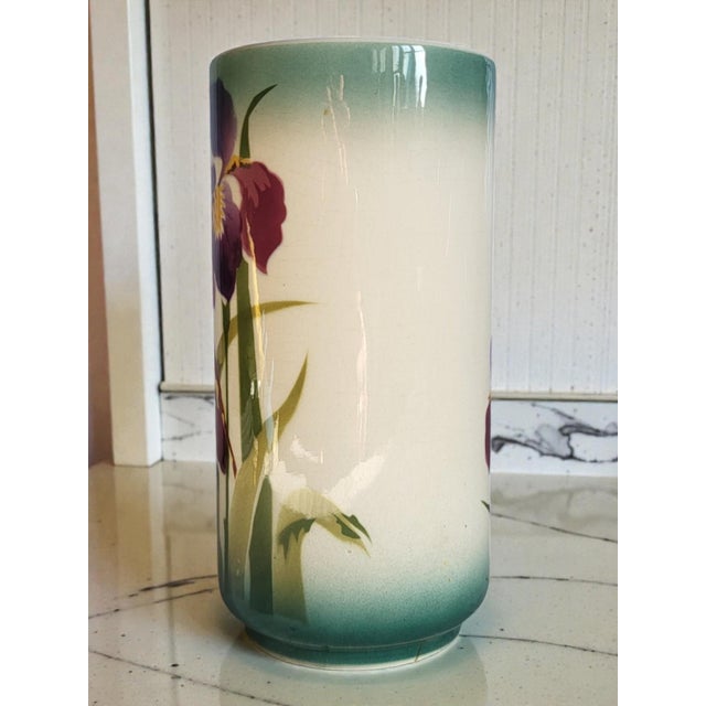 Art Nouveau Earthenware Roll Vase from Choisy Le Roi, 1890s For Sale - Image 3 of 8