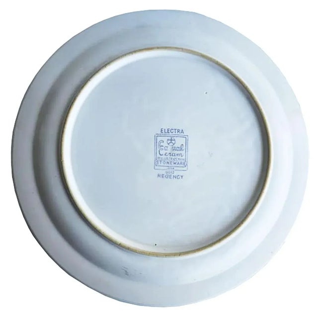 Vintage 12" Chop Plate Regency by Casual Ceram For Sale - Image 10 of 11