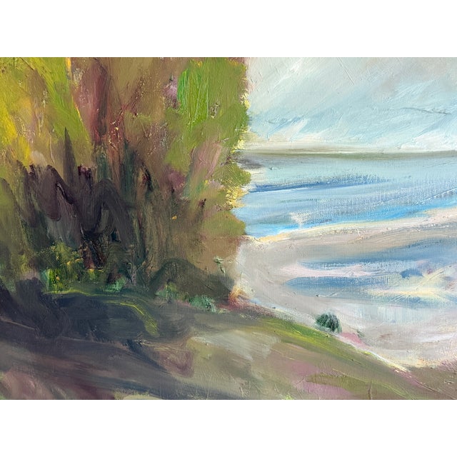 Mid-20th C. Scandinavian Impressionist Coastal Landscape by Olle Rudolph (1932-2021) For Sale - Image 4 of 6