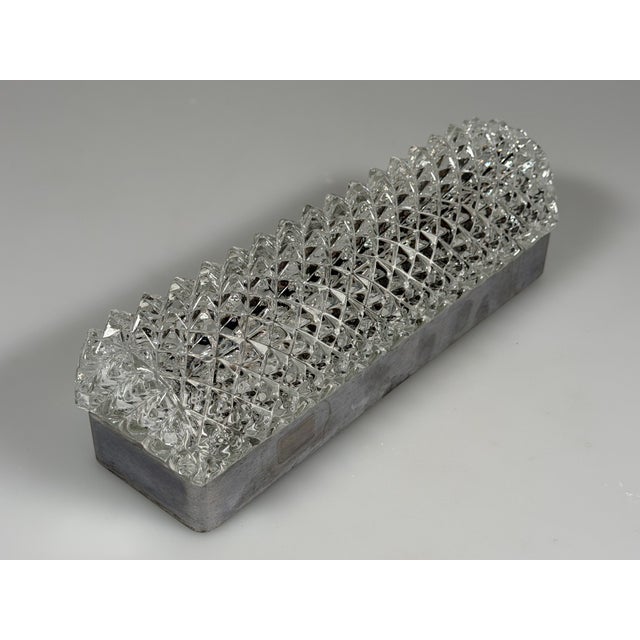 1960s Space Age Wall Lamp in Aluminum and Glass from Glashütte Limburg, Germany, 1970s For Sale - Image 5 of 18