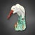 Ceramic Majolica Ceramic Crane Figure, 1920s-1940s For Sale - Image 7 of 8