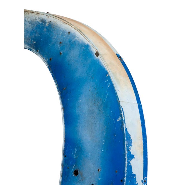 XXL Vintage Industrial Upper Case Letter “O” For Sale In Los Angeles - Image 6 of 7