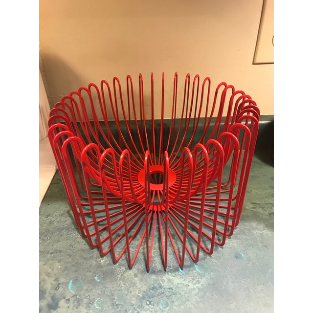 Ehlen Johansson Red Wire Fruit Bowl Chairish