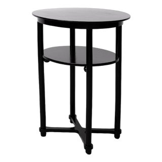 Small Art Nouveau Black Bentwood Side Table in the style of Josef Hoffmann, 1915 For Sale