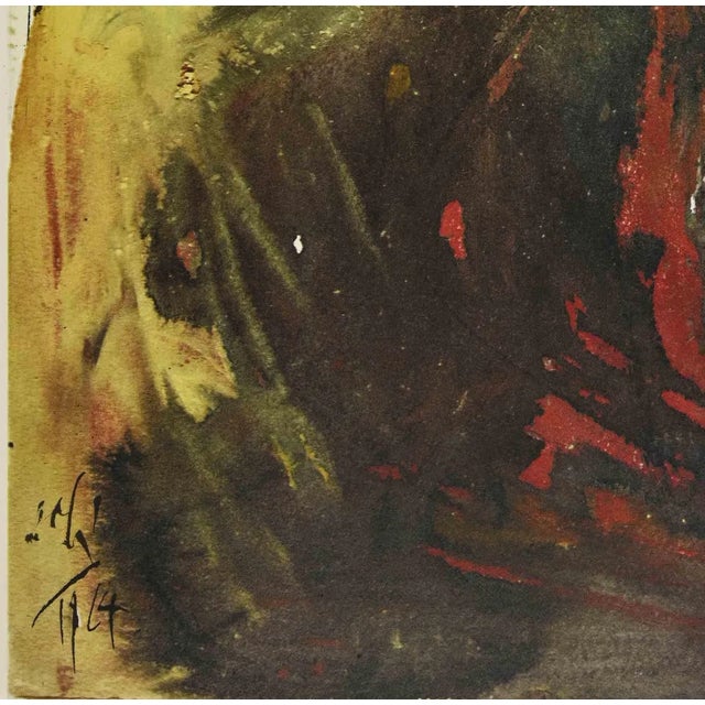 David's Mourning At The Death Of Saul is a Color lithograph on heavy rag paper realized in 1964. It is part of Biblia...