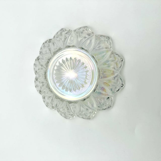 Vintage 1960s Federal Glass Iridescent Chip and Dip Bowl Set For Sale - Image 11 of 11