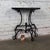 Early 20th Century Art Deco Italianate Demilune Table Black Painted Hand Wrought Iron Base For Sale - Image 18 of 18