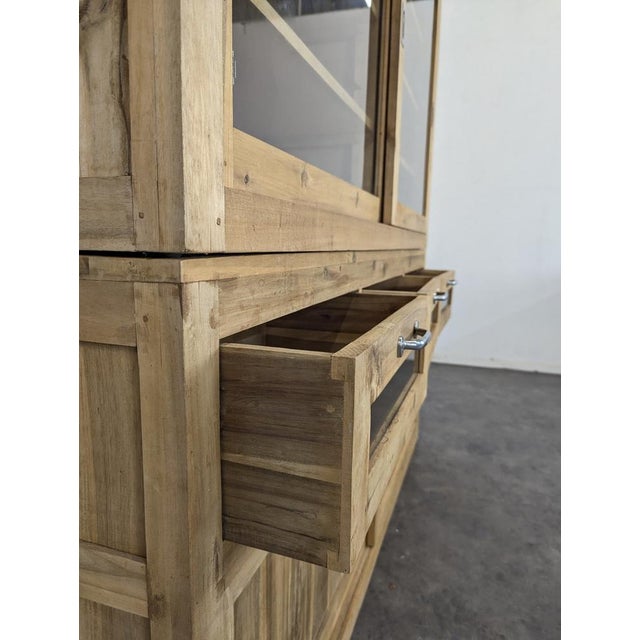 Vintage Industrial Pine Sideboard For Sale - Image 5 of 7