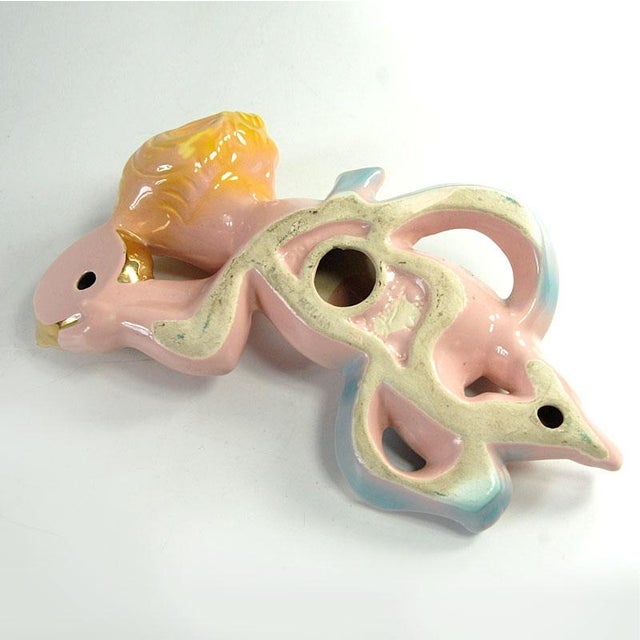 Glazed Ceramic Angel Wall Figurine from Jema, 1970s For Sale - Image 6 of 8