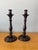 Vintage English Oak Candle Sticks For Sale - Image 4 of 6