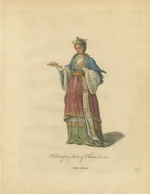 Jefferys, Lady of China in Court Dress, 1749, Print