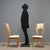 Set of six Italian-made dining chairs from the 1960s with beechwood frames, featuring elegant and sinuous lines typical of...
