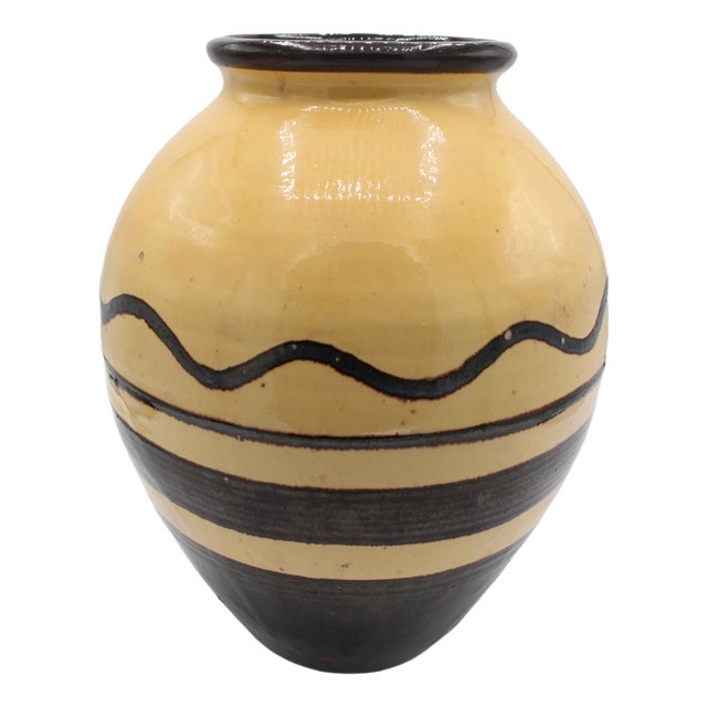 Art Deco Ceramic Vase by Paul Jacquet for Primavera, 1930s For Sale