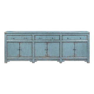 Azur Distressed Blue Sideboard For Sale