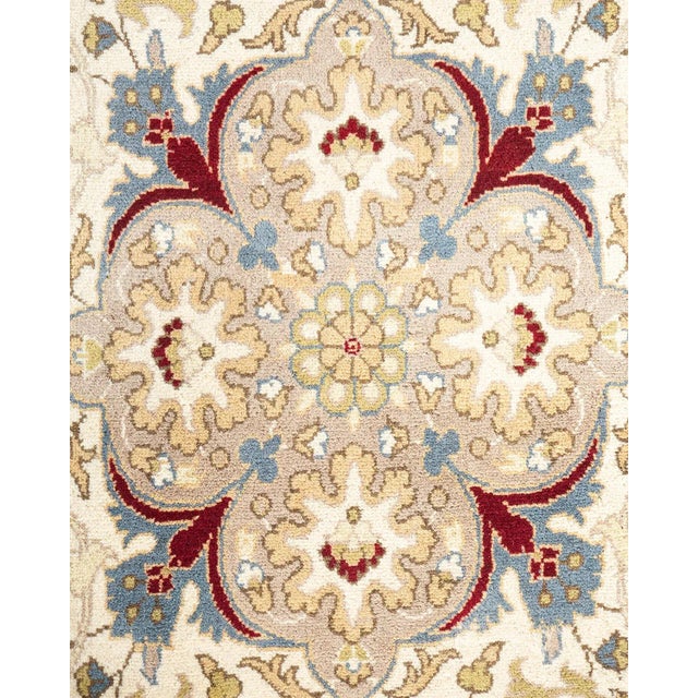 Traditional Mogul, One-of-a-Kind Hand-Knotted Area Rug - Ivory, 9' 1" x 16' 10" For Sale - Image 3 of 8