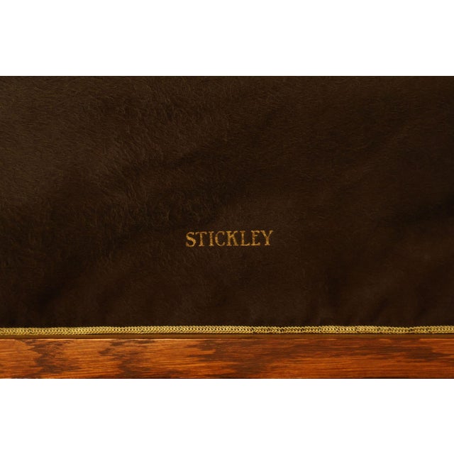 Stickley Mission Collection Oak Harvey Ellis Inlaid Server For Sale - Image 18 of 18