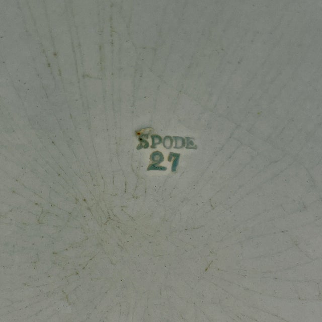 Spode 'Bridge of Lucano' Blue Transferware Dinner Plates Circa 1820 Set/6 For Sale - Image 11 of 13