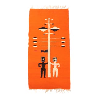 Mid-Century Adam & Eve Tapestry For Sale