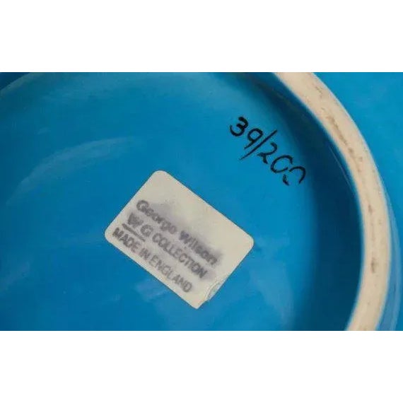 1950s George Wilson Mid-Century English Blue Studio Pottery Bowl For Sale - Image 5 of 7