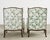 Pair of Country French Provincial Walnut Botanical Wingback Chairs For Sale - Image 12 of 12