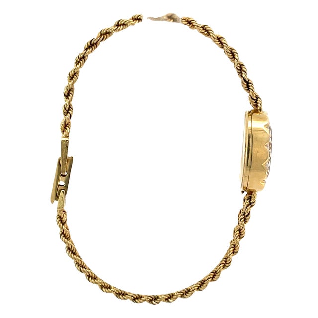 Mid 20th Century Jaguar Ladies Vintage Watch in 14k Yellow Gold For Sale - Image 4 of 8