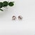 Pretty Mozambique Ruby Studs With Natural Diamond Halo in Solid 14k White Gold For Sale In Columbus - Image 6 of 6